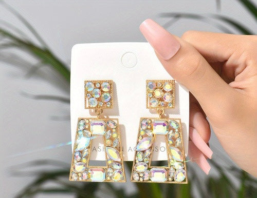 Encrusted Rhinestone earrings Fashion NOLA