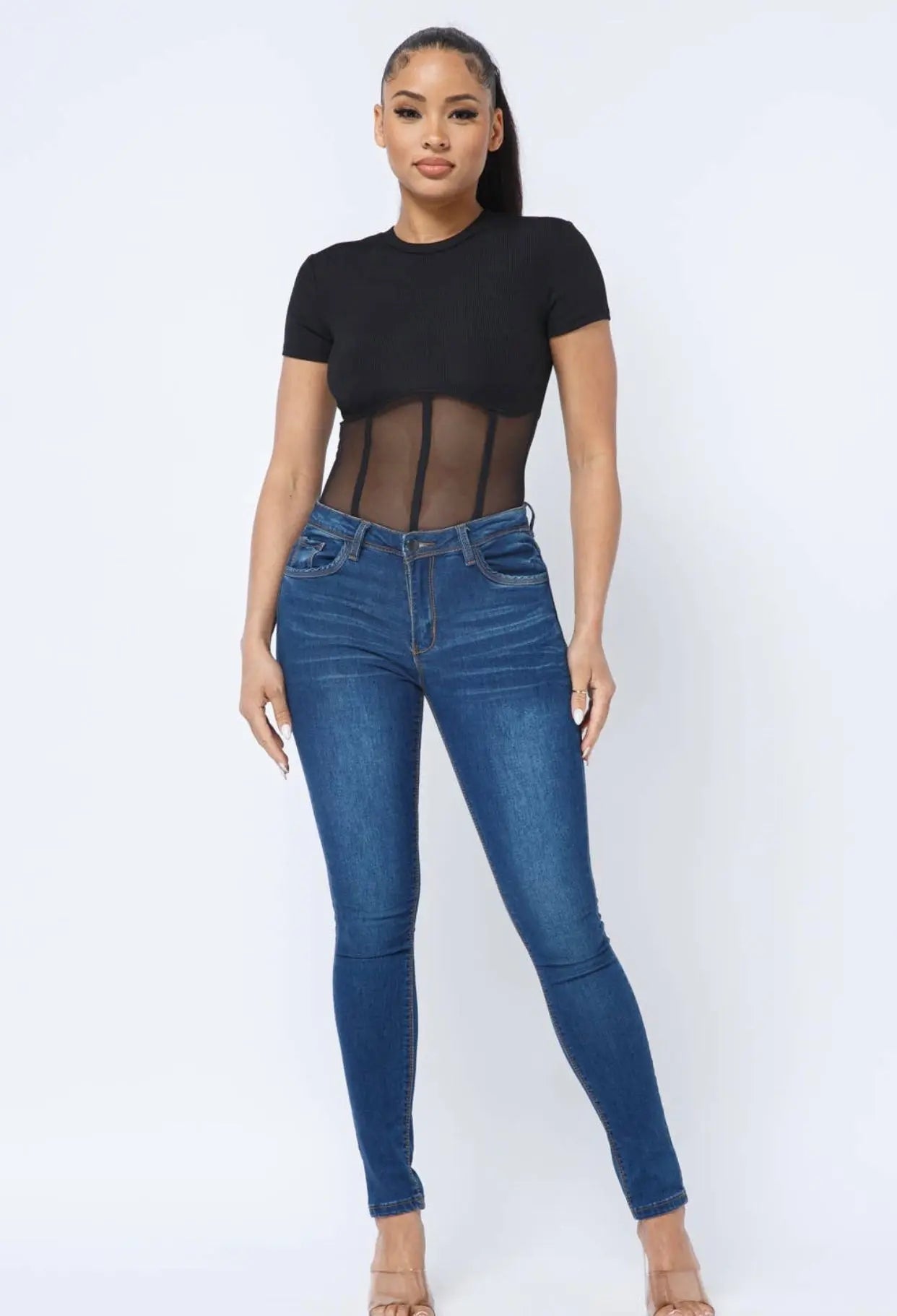 Mesh style bodysuit Fashion NOLA